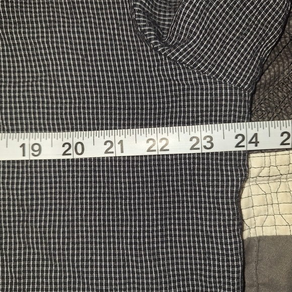 Chicos Design Size XL Black Small Checkered Light Jacket With Hood - Picture 8 of 9